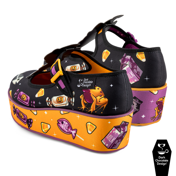 Hot Chocolate Design - Trick or Kittens Platform Shoes - LAST 2 SIZES 5 & 12!