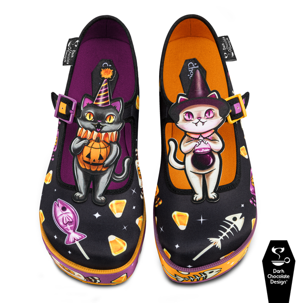Hot Chocolate Design - Trick or Kittens Platform Shoes