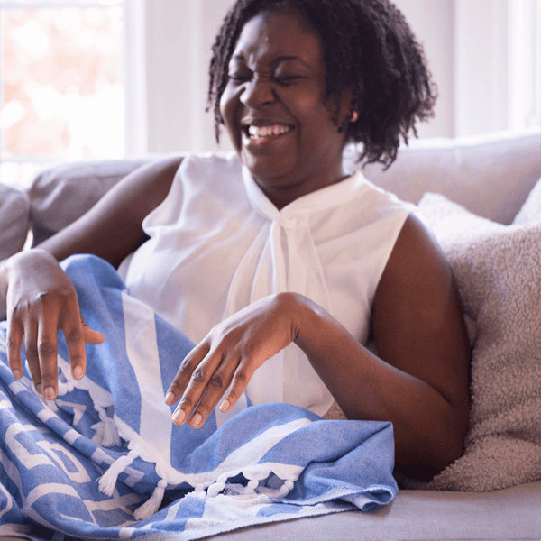 Turkish Towel | Single Set | Blue + White
