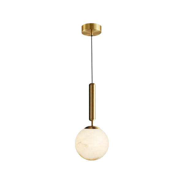 Bosso Brass Alabaster Pendant Lamp