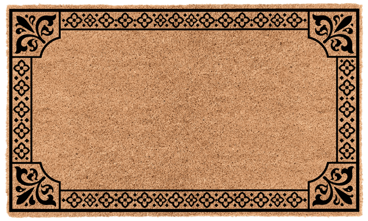 Mediterranian Border Personalized Coir Mat