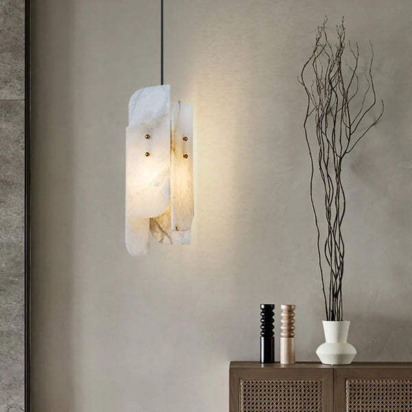 Megalith Mini Alabaster Pendant Light