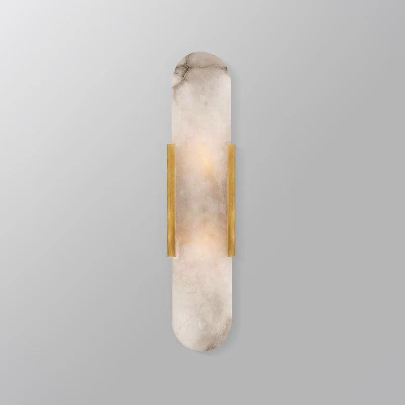 Melange Elongated Alabaster Wall Lamp