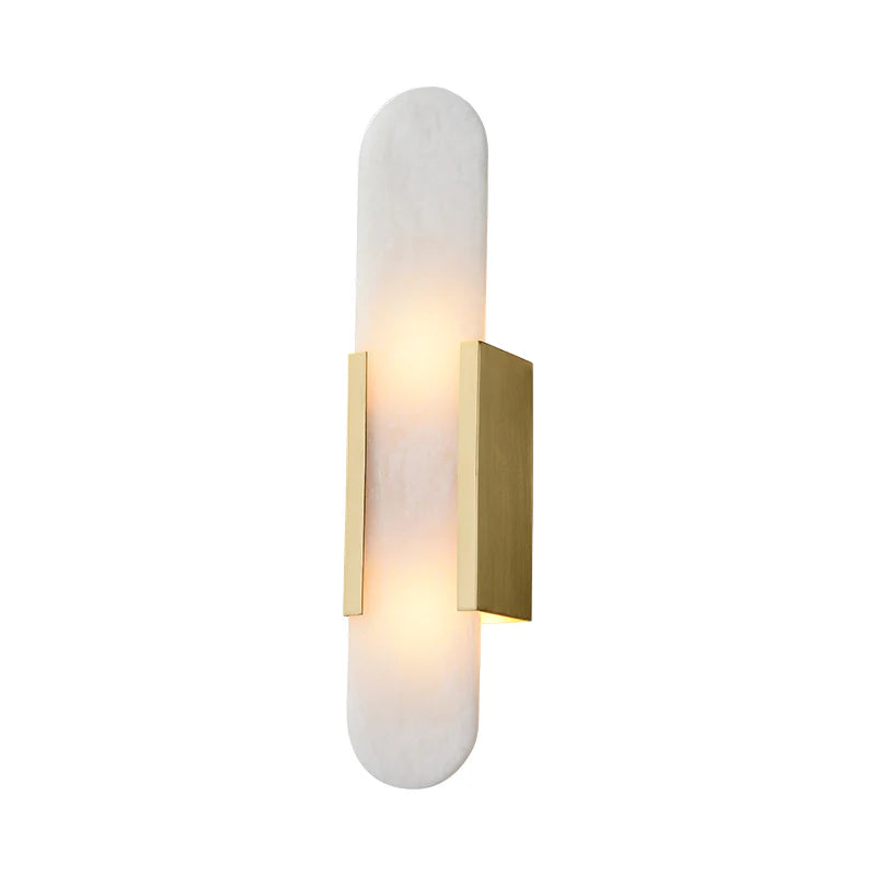 Melange Elongated Alabaster Wall Lamp