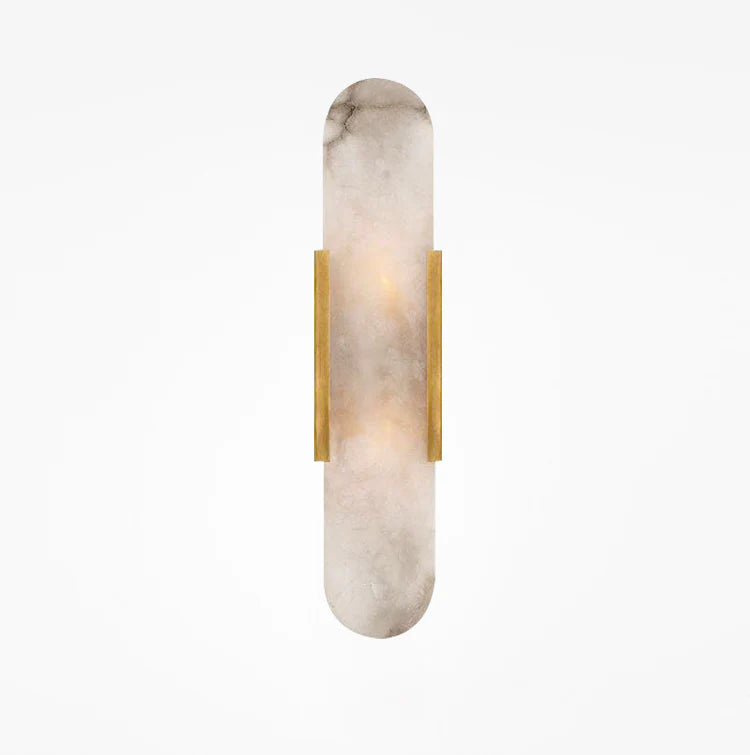 Melange Elongated Alabaster Wall Lamp