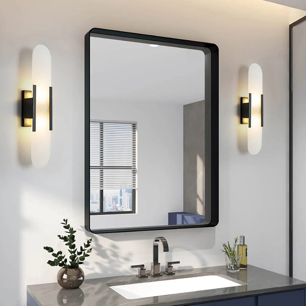 Melange Elongated Alabaster Wall Lamp