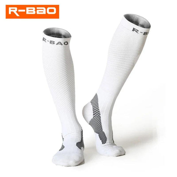 Men/Women Leg Support Stretch Sport Socks Compression Knee High Socks High-quality Runing Marathon Cycling Sock