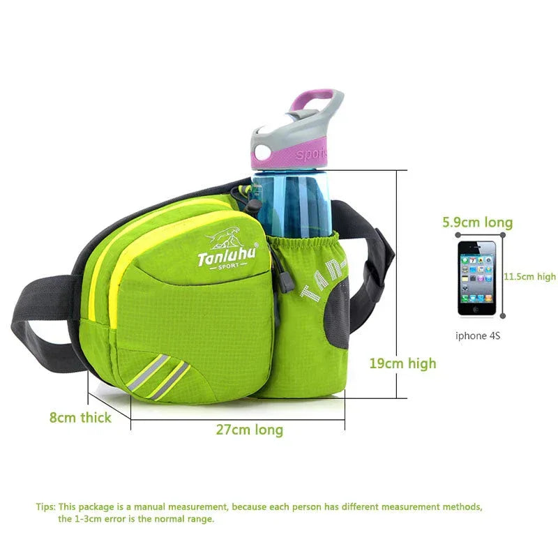 Wautton Outdoor Hiking Walking Waist Pack With Bottle Holder