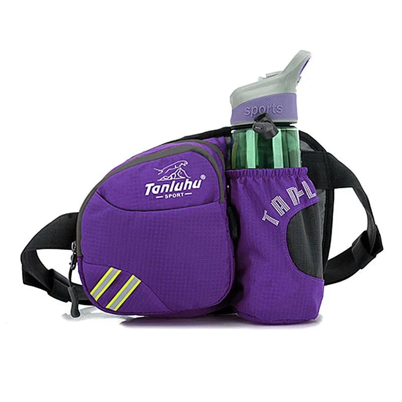 Wautton Outdoor Hiking Walking Waist Pack With Bottle Holder