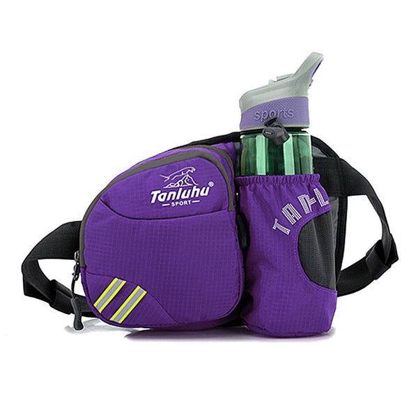 Wautton Outdoor Hiking Walking Waist Pack With Bottle Holder