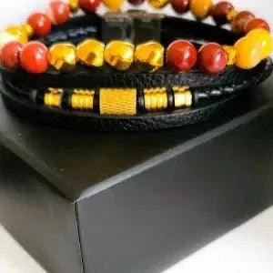 Men's African Opal Bracelet Set - Gifts for You 'n Me