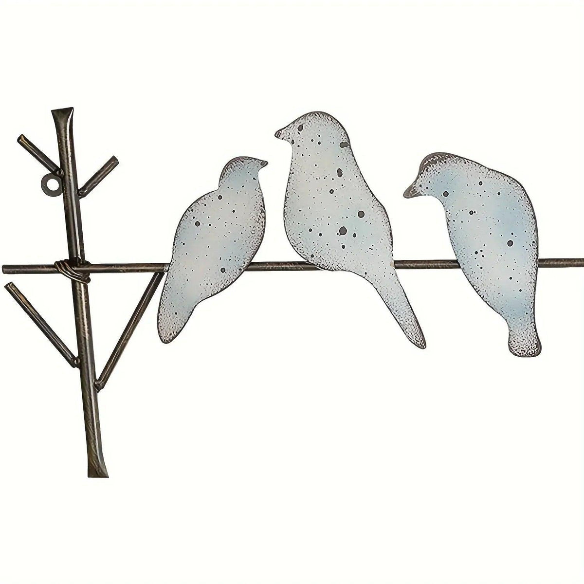 Metal Bird Wall Decoration with Layered Design
