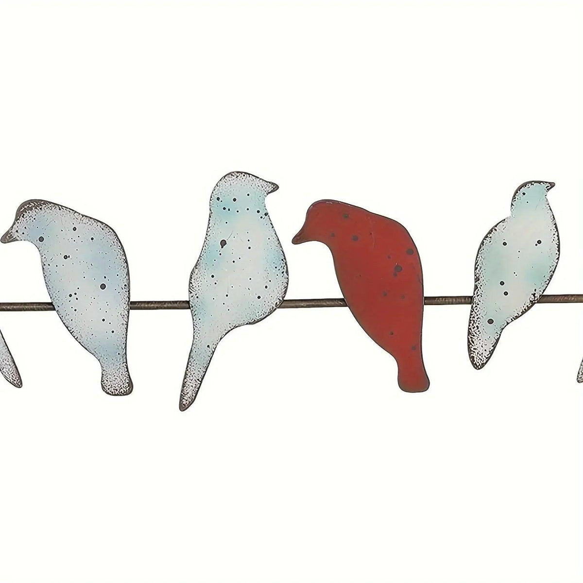 Metal Bird Wall Decoration with Layered Design
