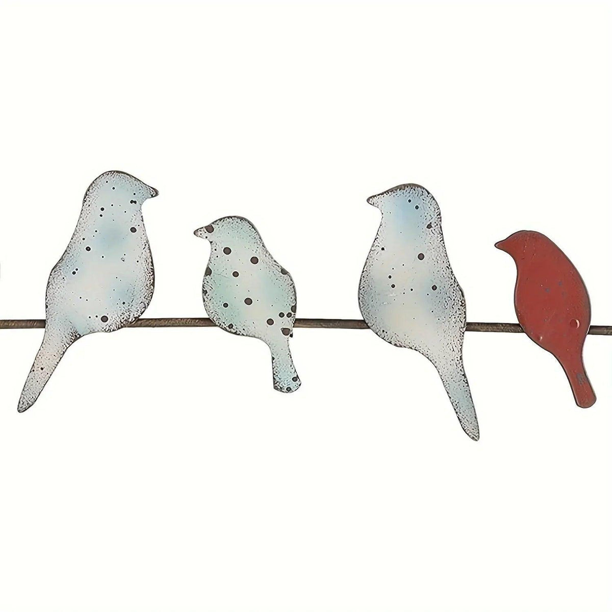 Metal Bird Wall Decoration with Layered Design