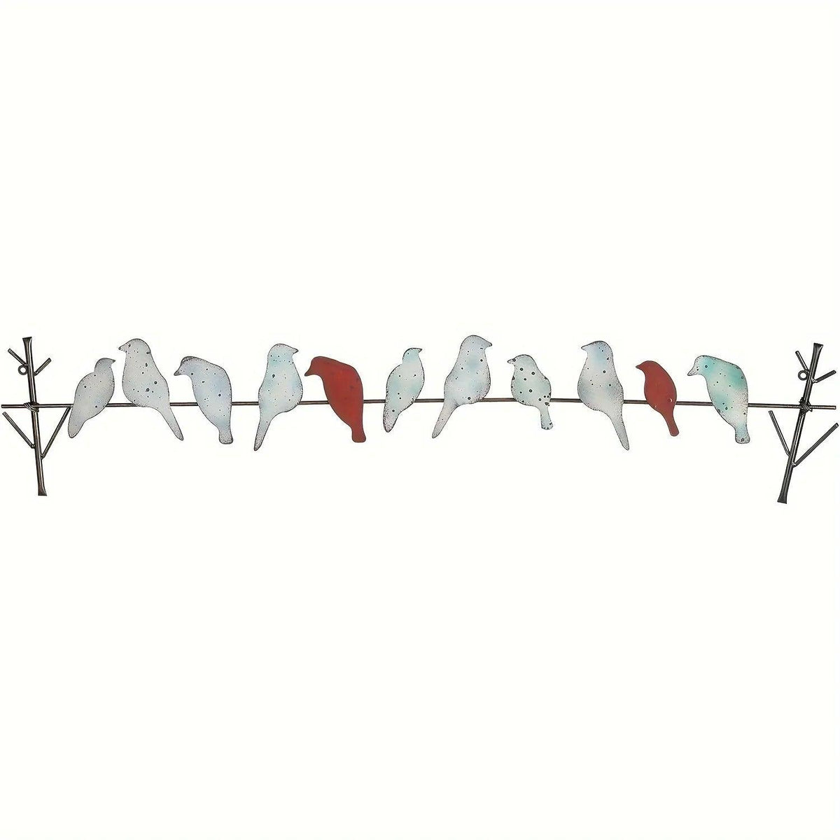 Metal Bird Wall Decoration with Layered Design