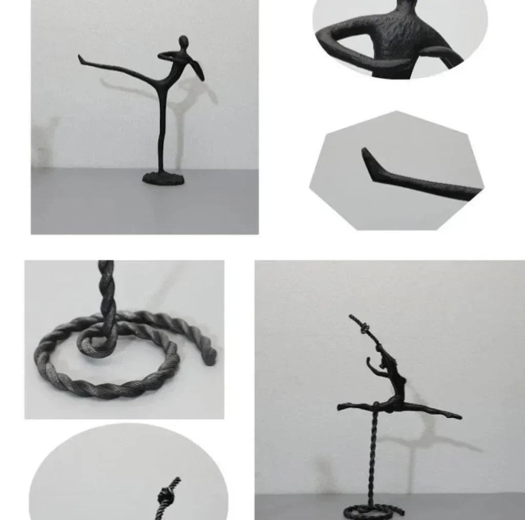 Metal Figure Sculpture Giacometti Style for Your Living Room