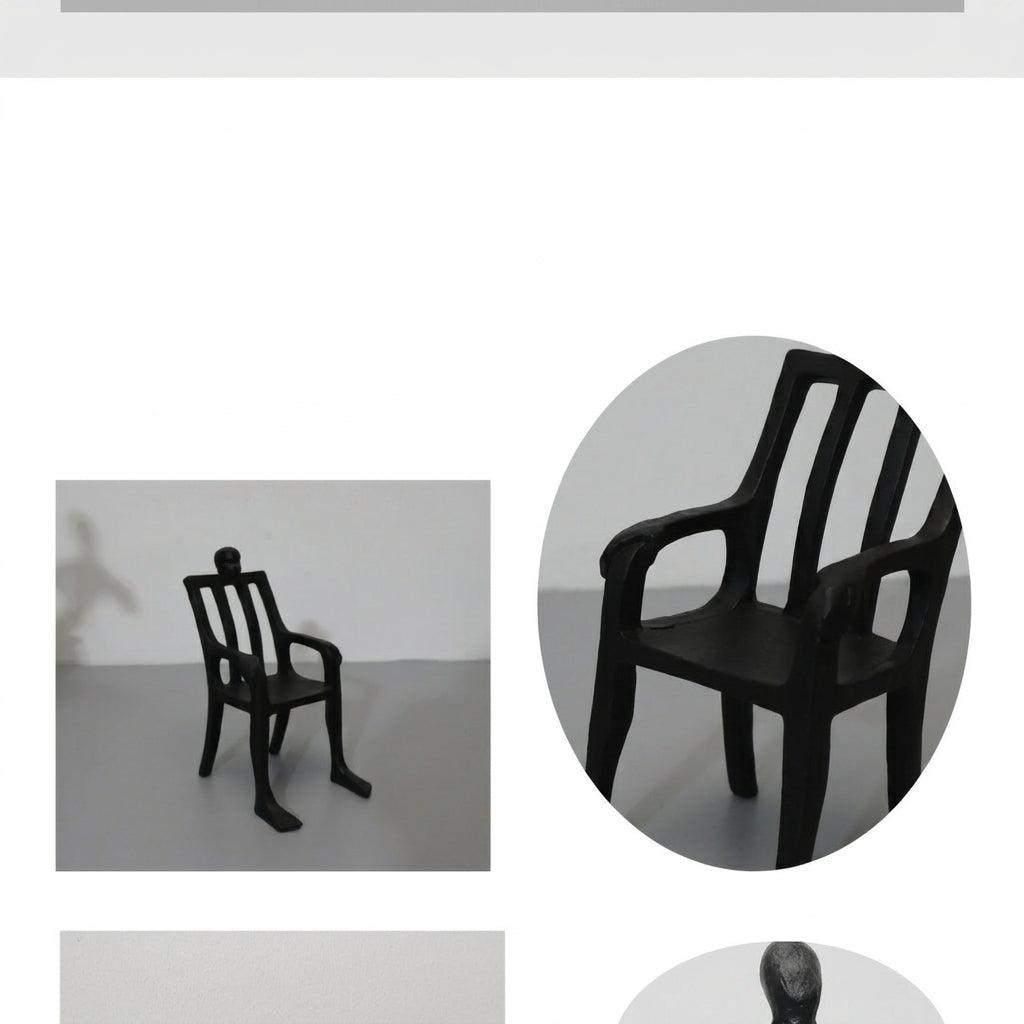 Metal Figure Sculpture Giacometti Style for Your Living Room