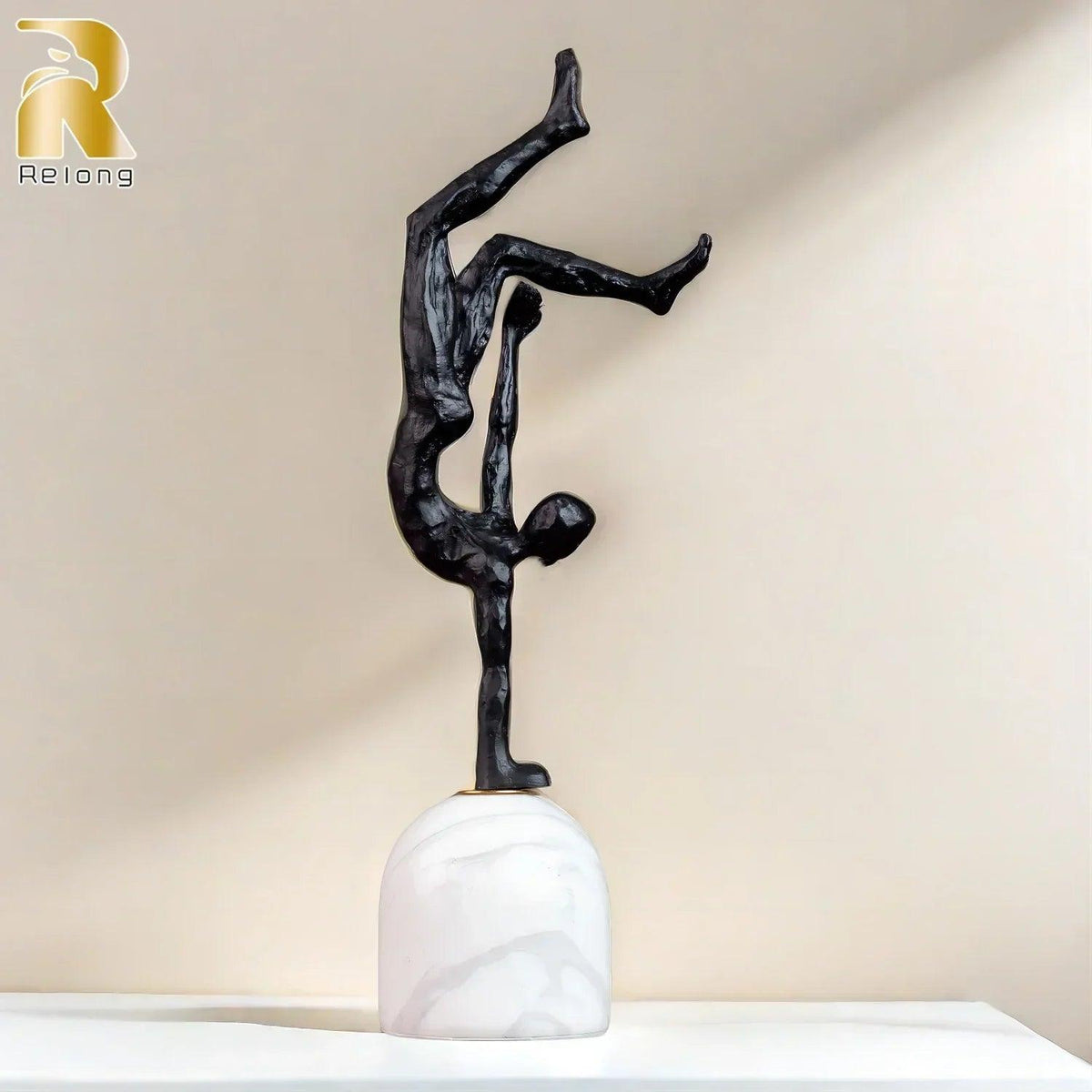 Metal Figurine - Modern Metal Marble Base