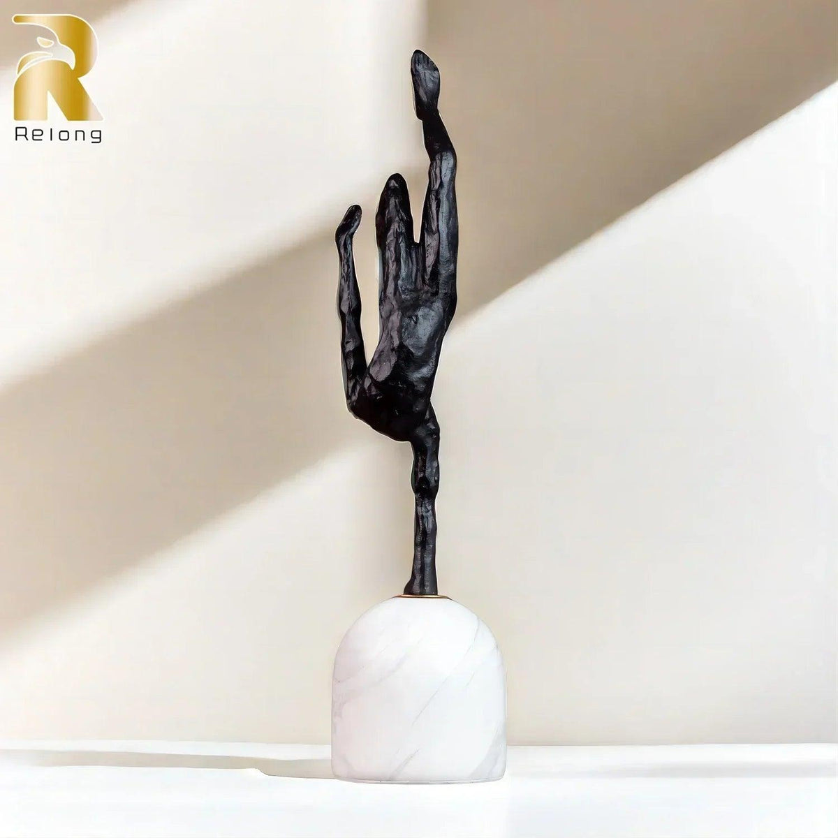 Metal Figurine - Modern Metal Marble Base