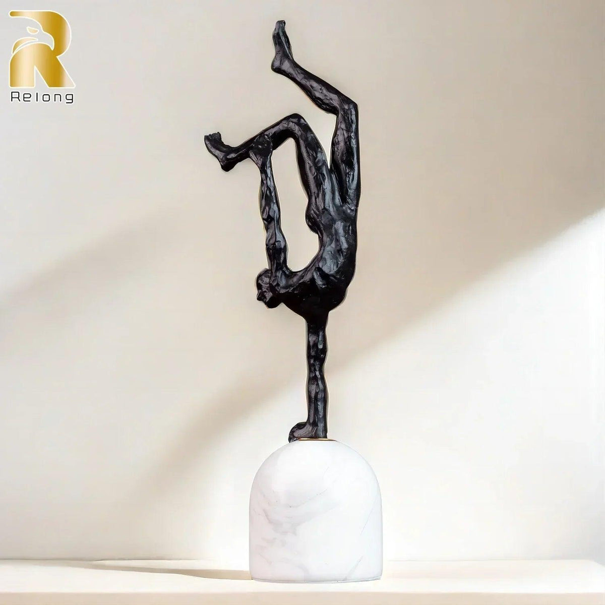 Metal Figurine - Modern Metal Marble Base