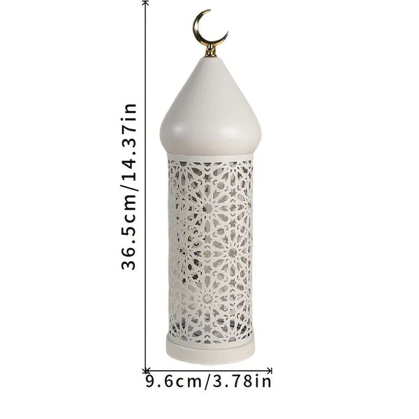 Metal Lantern - Ramadan LED Table Decor