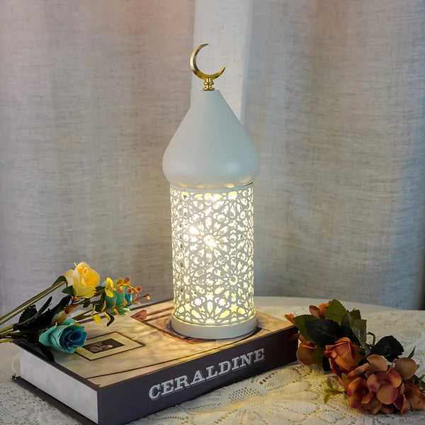 Metal Lantern - Ramadan LED Table Decor