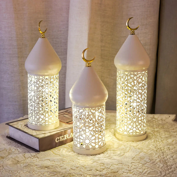 Metal Lantern - Ramadan LED Table Decor