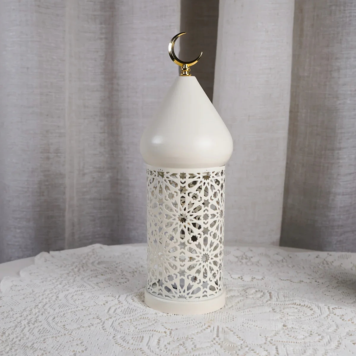 Metal Lantern - Ramadan LED Table Decor