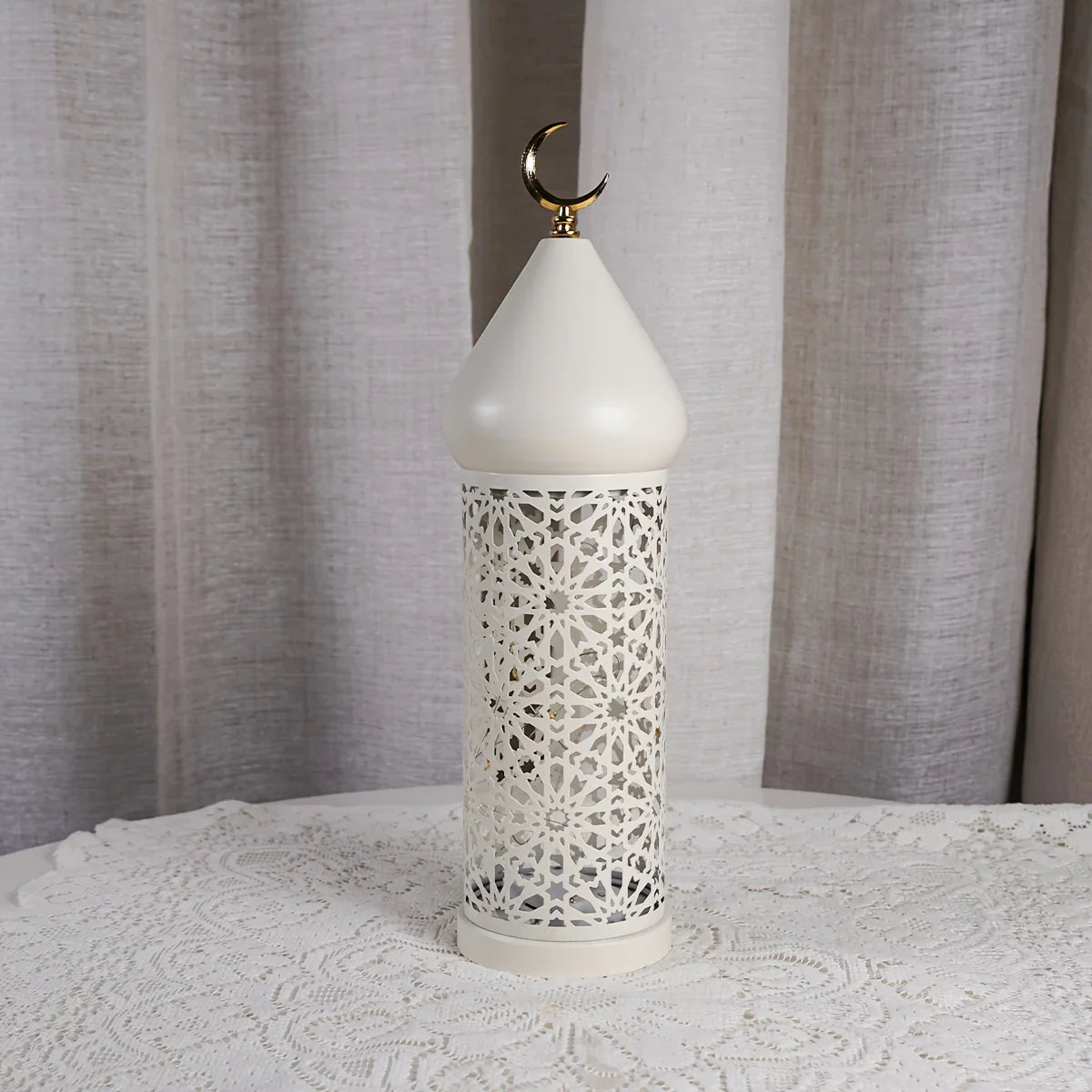 Metal Lantern - Ramadan LED Table Decor