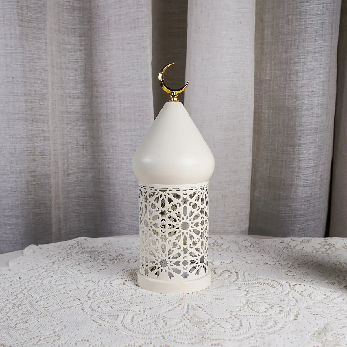 Metal Lantern - Ramadan LED Table Decor