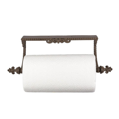Metal Acanthus Under-Cabinet Paper Towel Holder