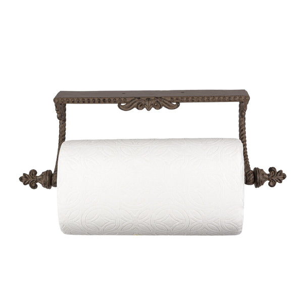 Metal Acanthus Under-Cabinet Paper Towel Holder