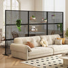 Set of 2 Metal Privacy Screen with Expansion Bolts