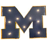 University of Michigan Wolverines Illuminated Recycled Metal Wall Decor