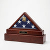 Police Flag And Pedestal, Burial Display Case