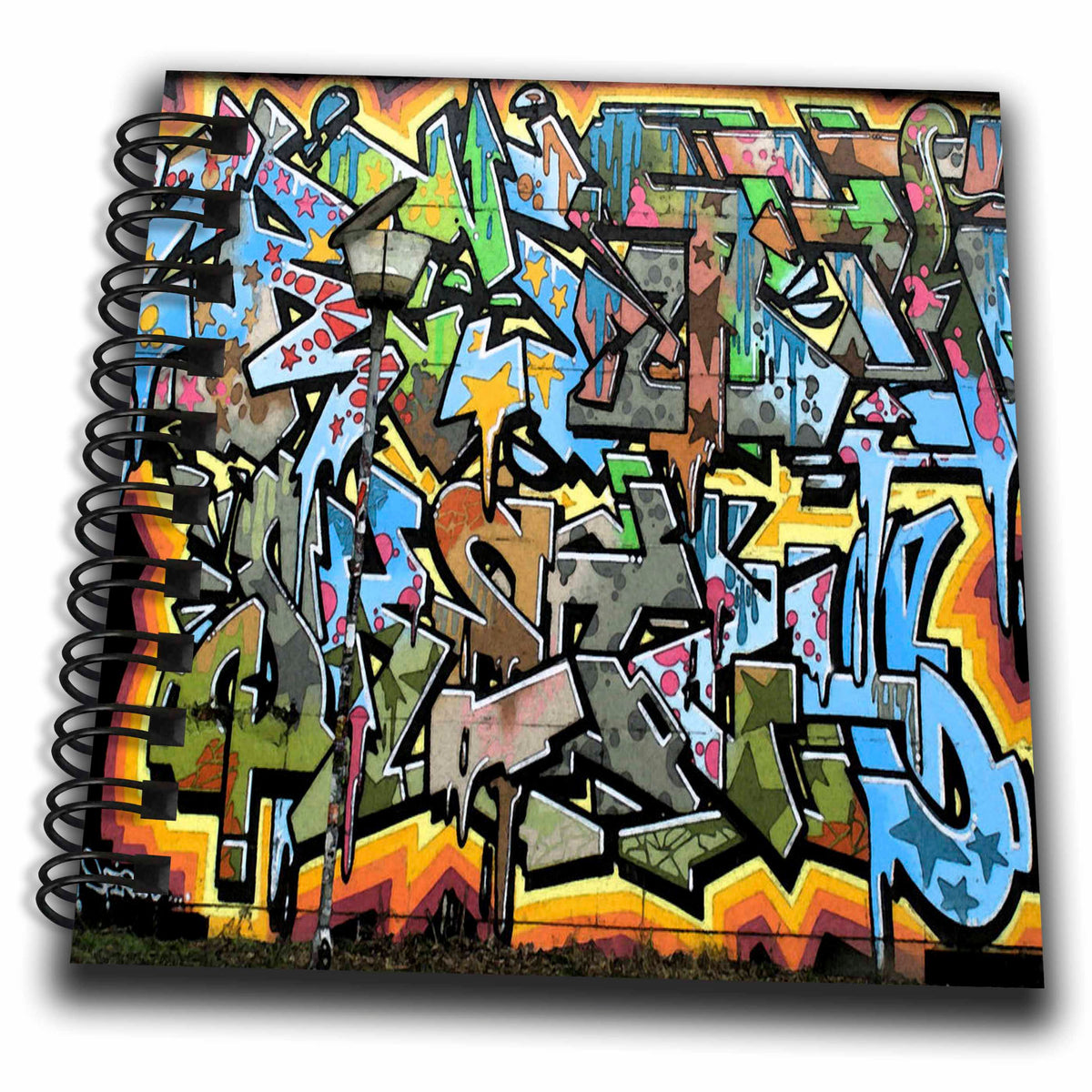3dRose Spiritual Awakenings Graffiti Art - Graffiti wall art lettering - Drawing Books (db_53876)
