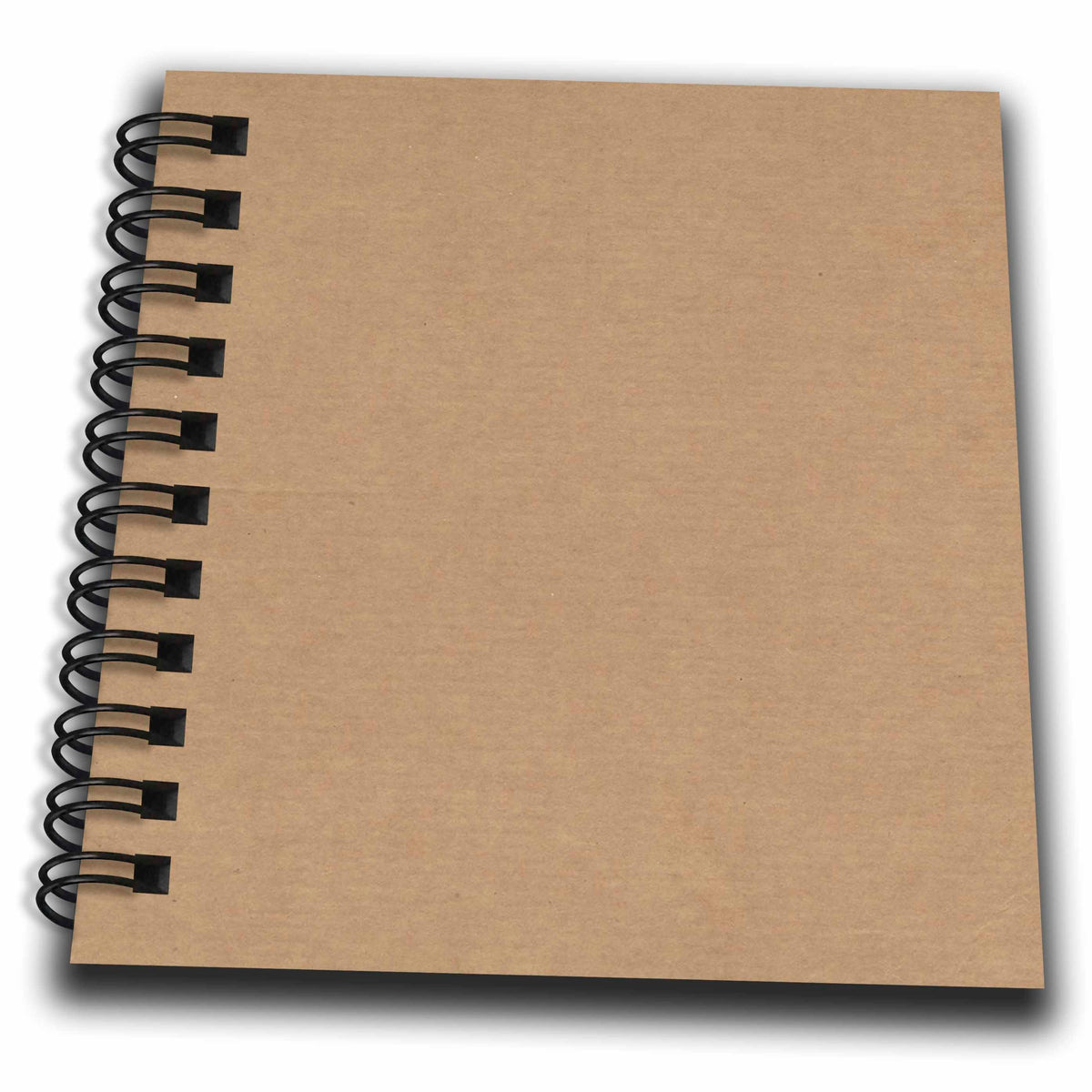 3dRose Florene Designer Textures - Natural Cardboard Texture - Drawing Books (db_62628)