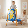Mini Trampoline for Toddlers with Foam Padded Handle and Safety Padded Cover-Blue