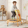 Mini Trampoline for Toddlers with Foam Padded Handle and Safety Padded Cover-Orange