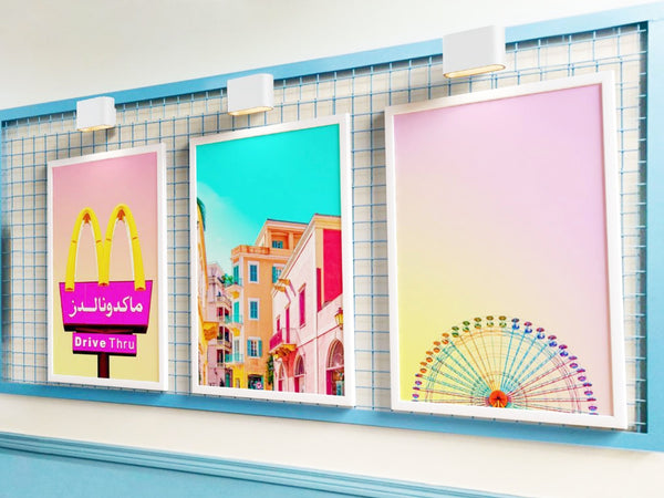 Ferris Wheel - Paper Framed Wall Art