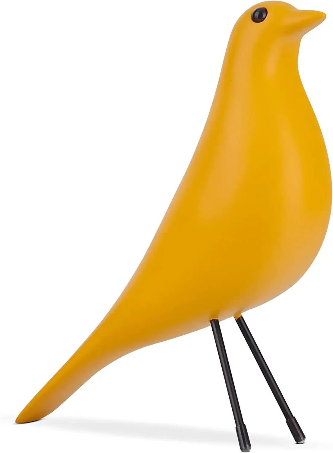 Minimalist Black Bird Figurine Decorative Tabletop Accent