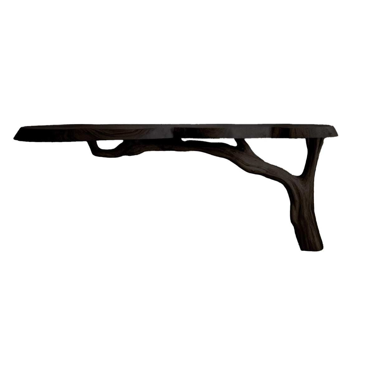 Minimalist Solid Wood Slab Console Table
