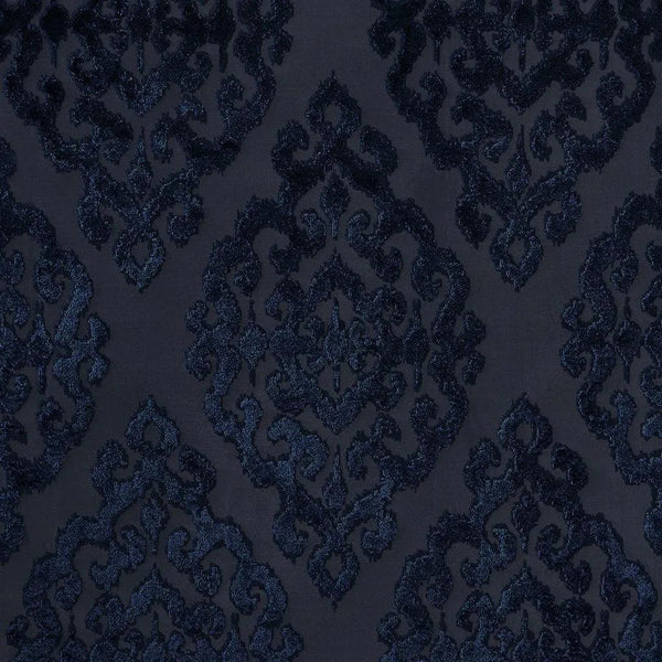 Mirage Knitted Jacquard Damask Total Blackout Grommet Top Curtain Panel by SunSmart - Gifts for You 'n Me