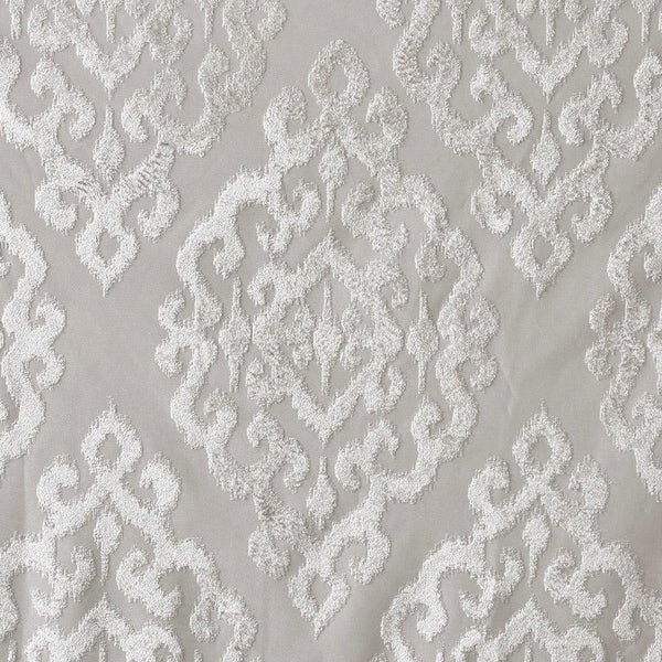Mirage Knitted Jacquard Damask Total Blackout Grommet Top Curtain Panel by SunSmart - Gifts for You 'n Me