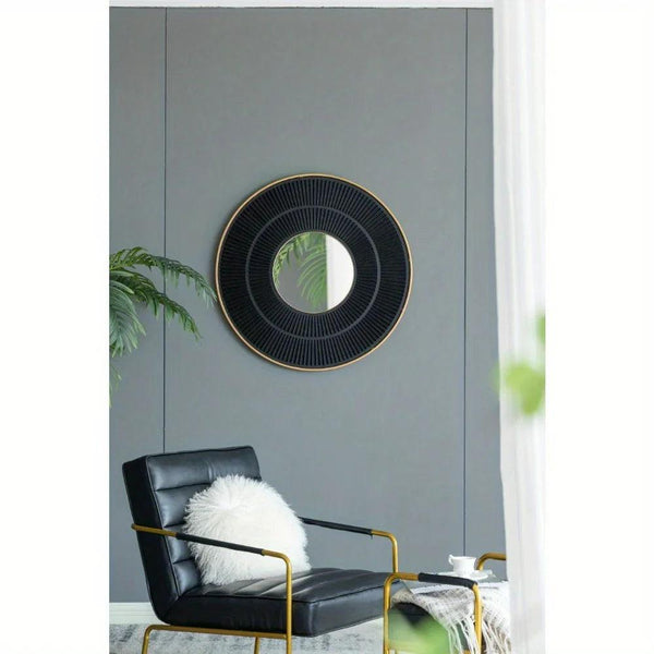 Mirror - Golden Wooden 24 Inch