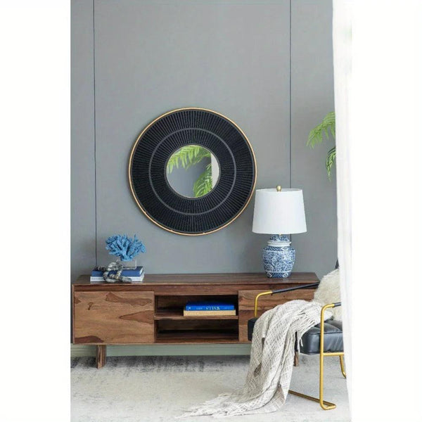 Mirror - Golden Wooden 24 Inch