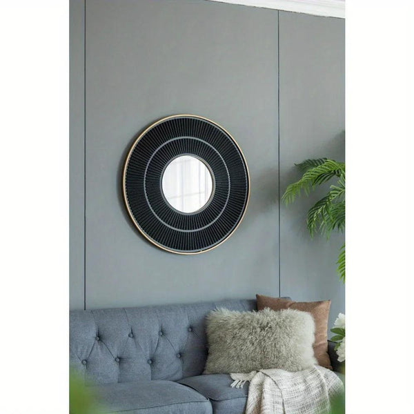 Mirror - Golden Wooden 24 Inch