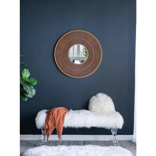 Mirror - Round Wooden