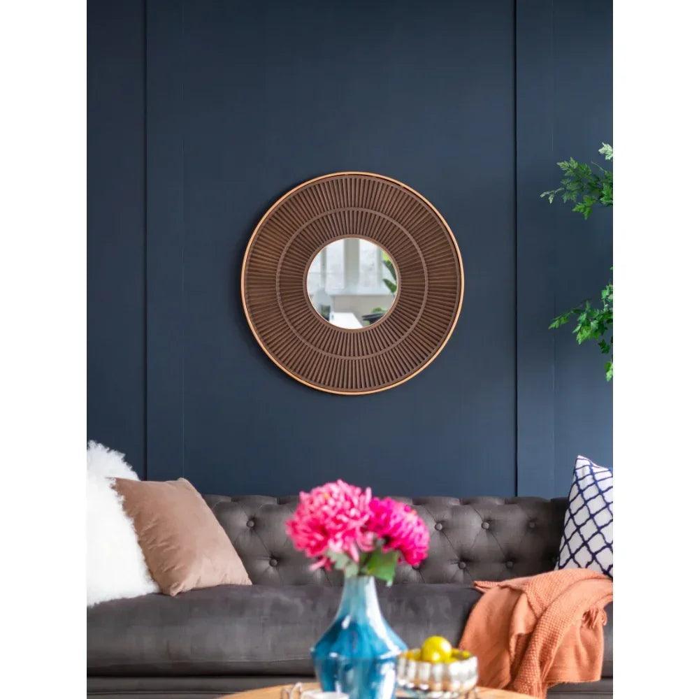 Mirror - Round Wooden