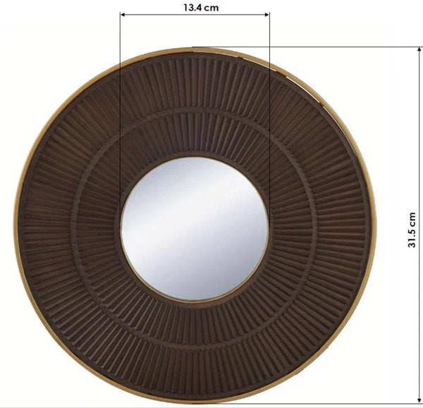 Mirror - Round Wooden
